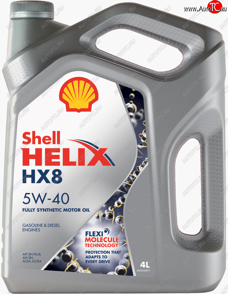 Масло моторное HELIX HX-8 5W40 A3B4SN+ синт.4л SHELL 550051529