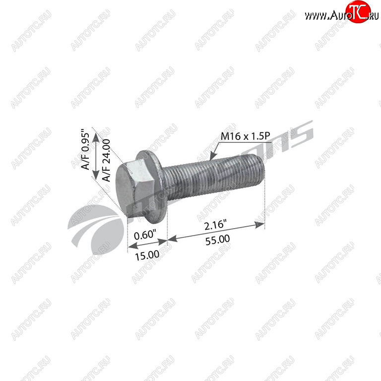 Болт SAF крепления суппорта (M16x1.5x55) MANSONS 600.198