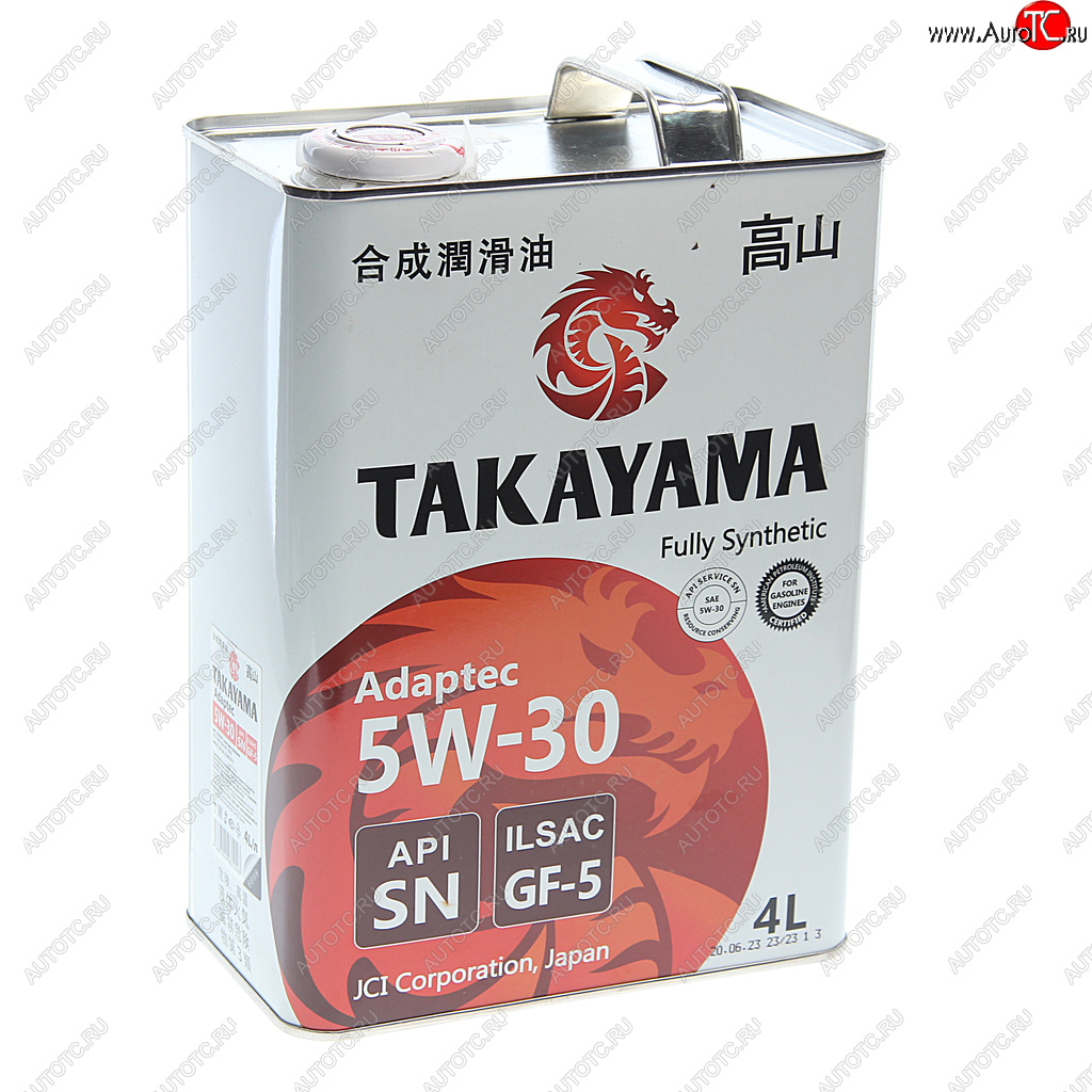 Масло моторное Adaptec SNGF-5 5W30 синт.4л TAKAYAMA 605585