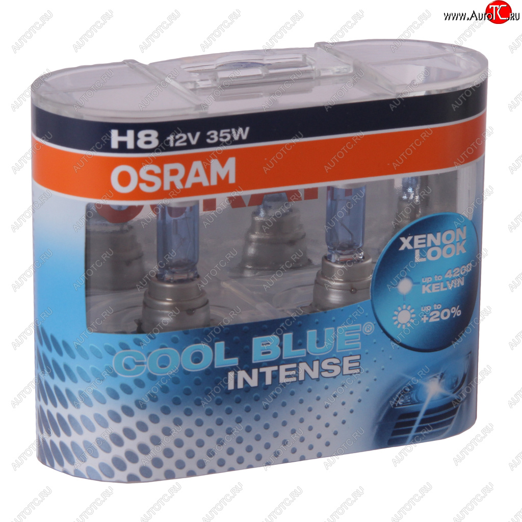 Лампа 12V H8 35W PGJ19-1 бокс (2шт.) Cool Blue Intense OSRAM OSRAM 64212cbi-hcb 64212cbi-hcb