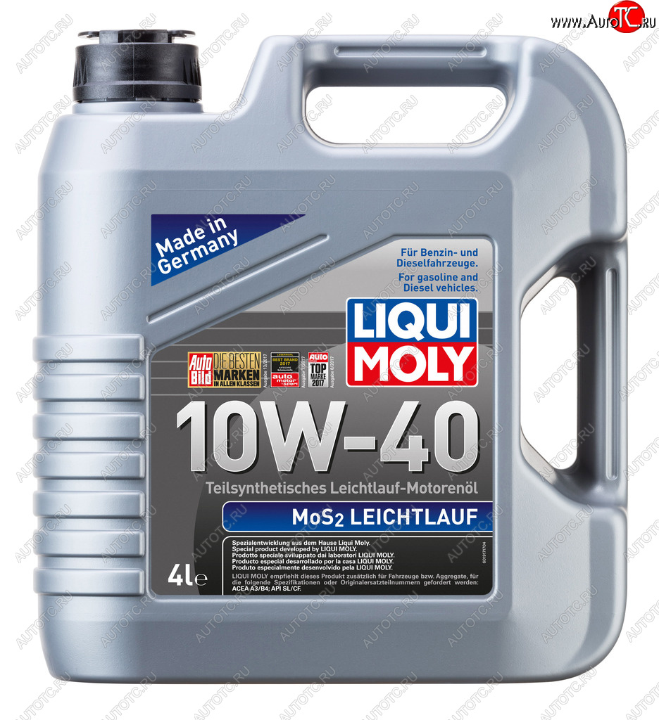 Масло моторное MoS2 LEICHTLAUF 10W40 псинт.4л LIQUI MOLY 6948