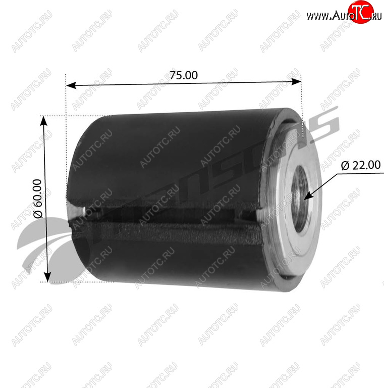 Сайлентблок MERCEDES рессоры (22x60x76) MANSONS 700.055