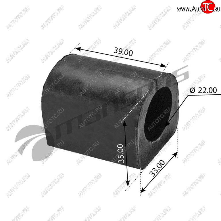 Втулка стабилизатора MERCEDES Sprinter заднего (39х23х35) MANSONS 700.161