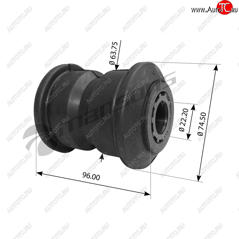 Сайлентблок MERCEDES рессоры (22.5x96) MANSONS 700.204