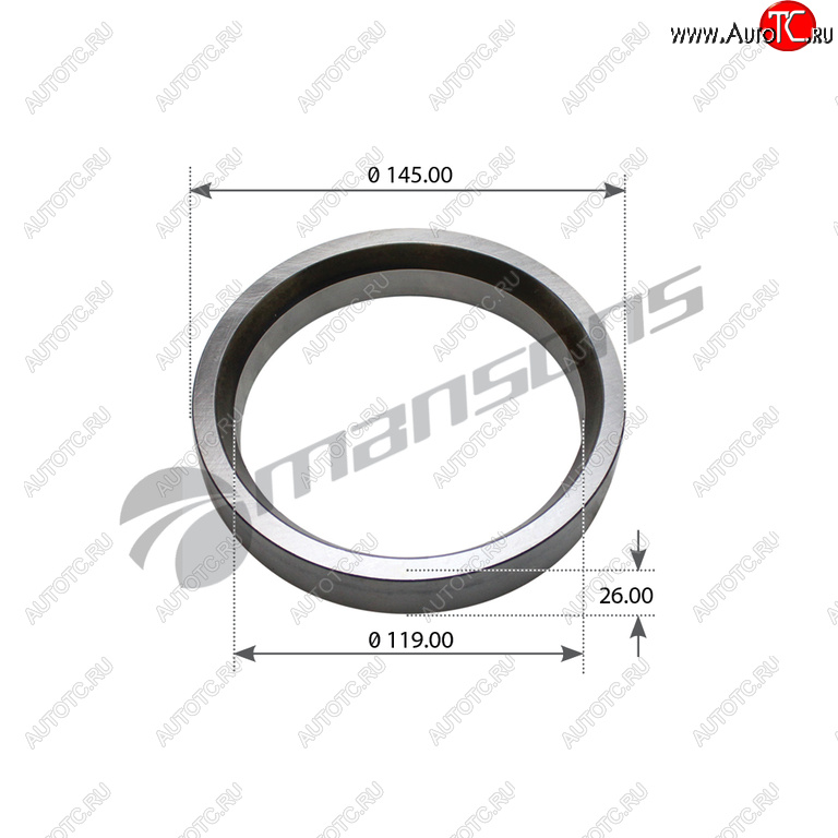 Обойма КАМАЗ-5490 MERCEDES ступицы (119x145x26) MANSONS 700.289