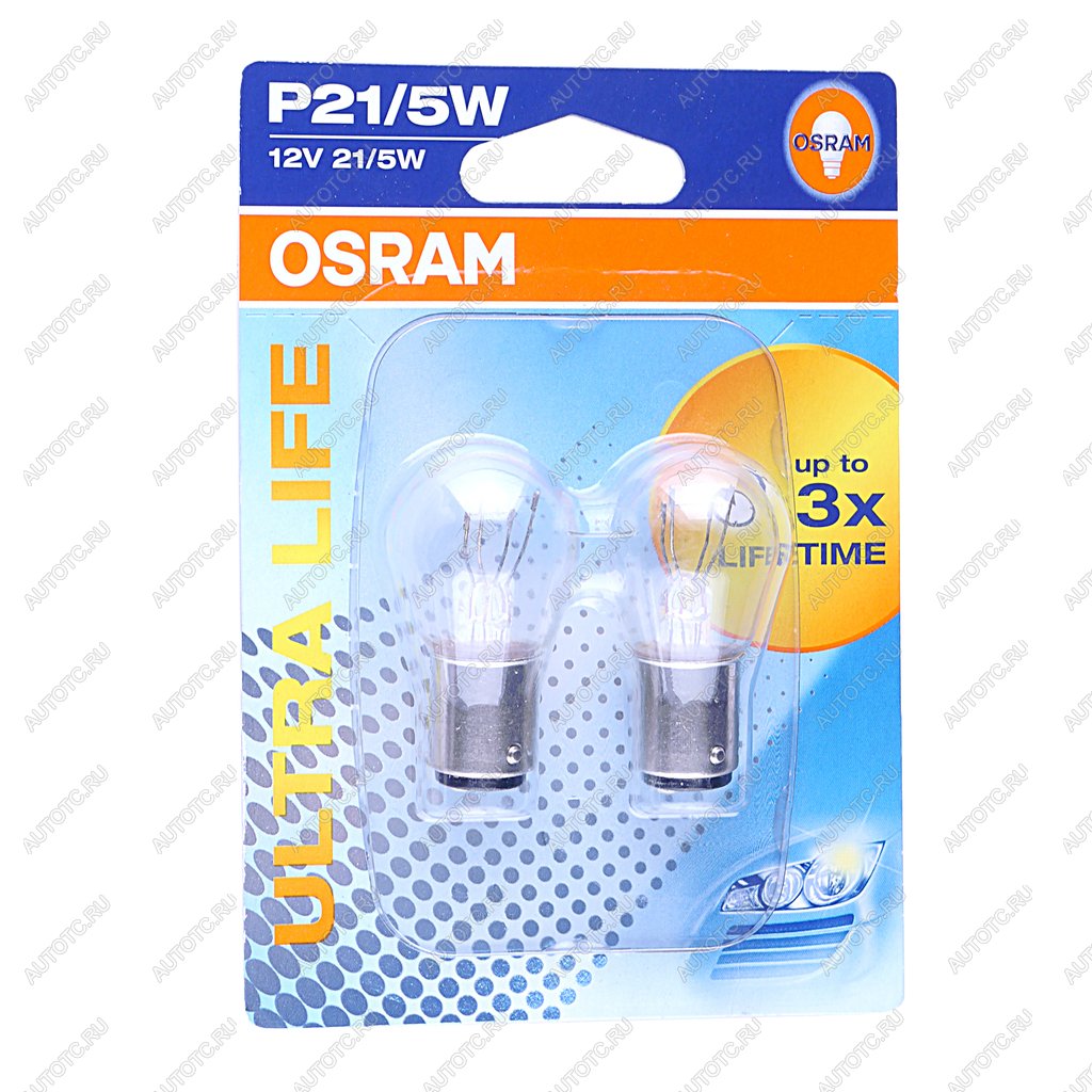 Лампа 12V P215W BAY15d блистер (2шт.) Ultra Life OSRAM 7528ult-02b