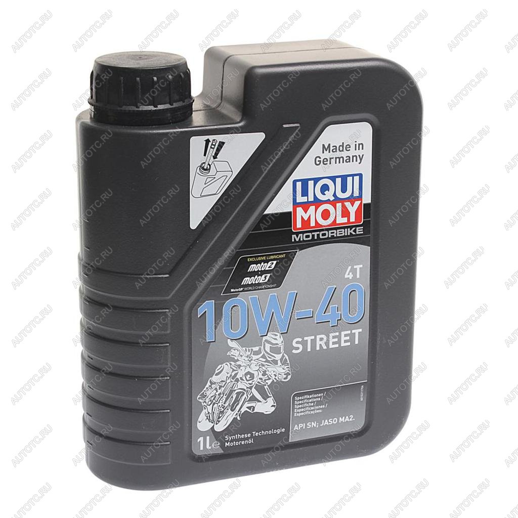 Масло моторное для 4-х тактных двигателей Motorbike 4T 10W40 синт.1л LIQUI MOLY 7609