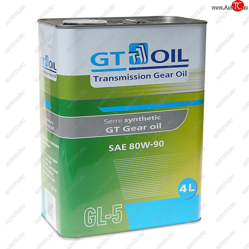 Масло трансмиссионное GT GEAR OIL GL-5 80W90 4л GT OIL 8809059407837