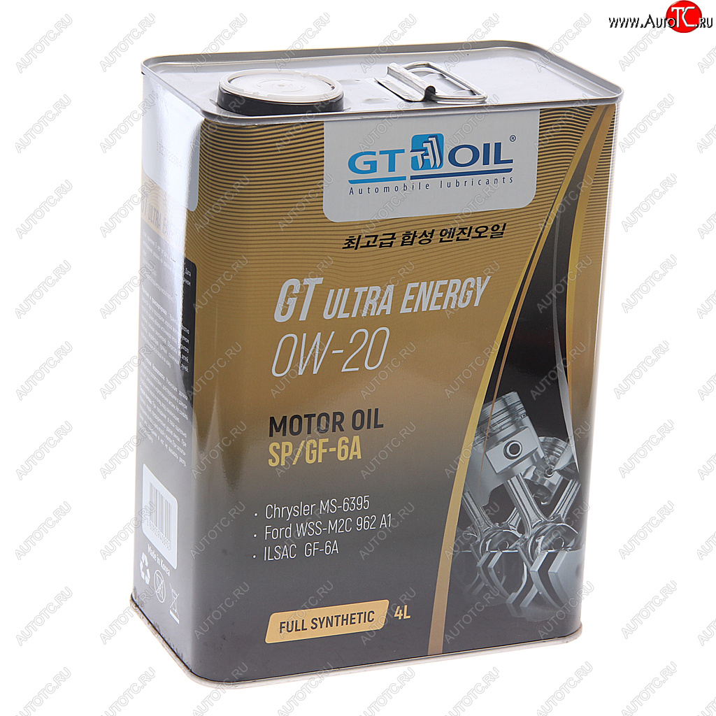 Масло моторное GT Ultra Energy GF-6A  0W20 синт.4л GT OIL 8809059408902