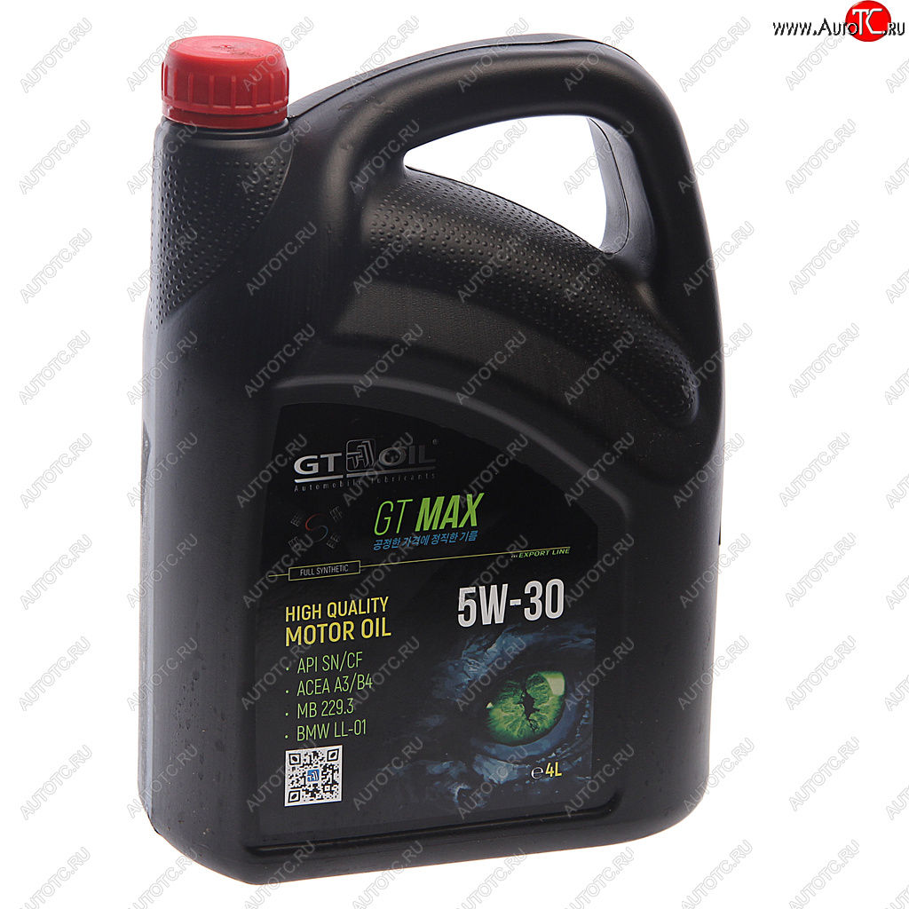 Масло моторное GT Max SNCF  5W30 синт.4л GT OIL 8809059408971