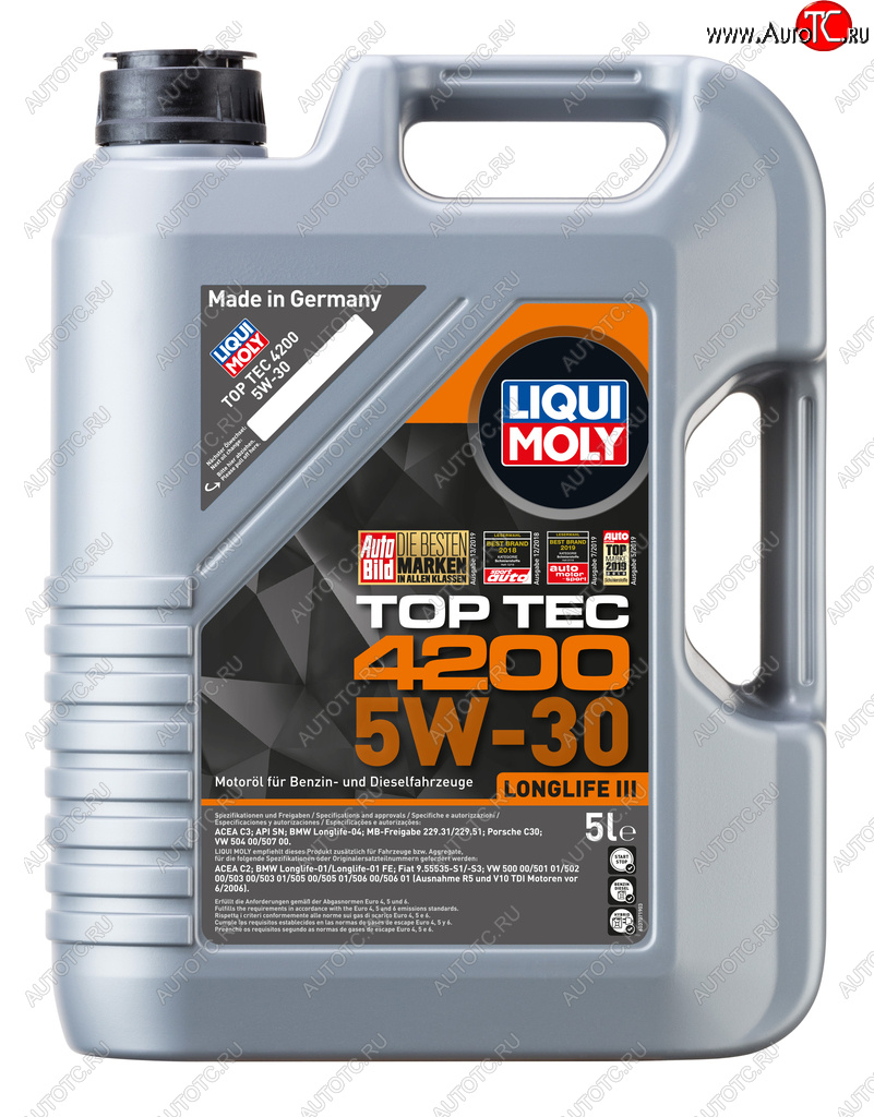 Масло моторное TOP TEC 4200 5W30 синт.5л LIQUI MOLY 8973