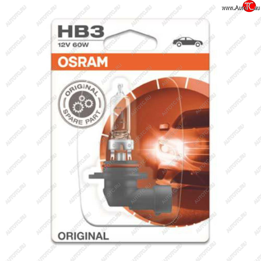 Лампа 12V HB3 60W P20d блистер (1шт.) OSRAM 9005-01b