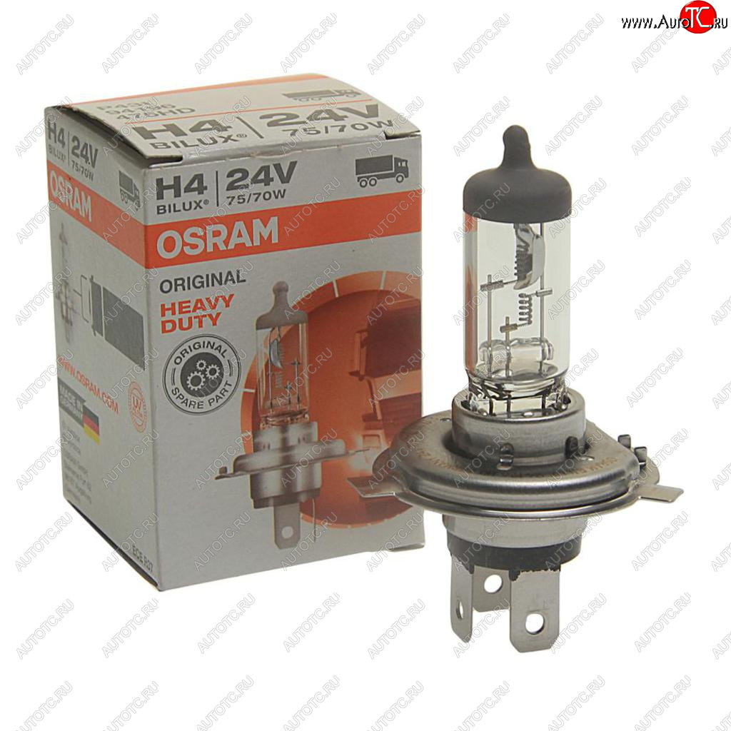 Лампа 24V H4 7570W P43t-38 Heavy Duty OSRAM 94196