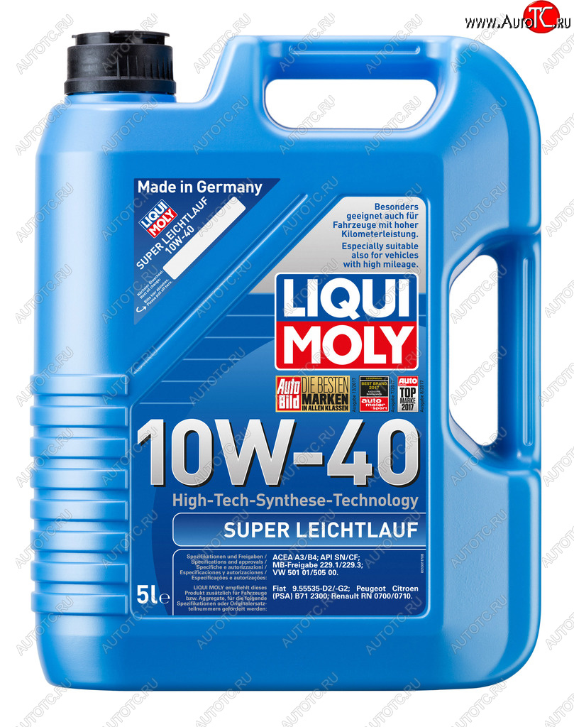 Масло моторное SUPER LEICHTLAUF 10W40 псинт.5л LIQUI MOLY 9505