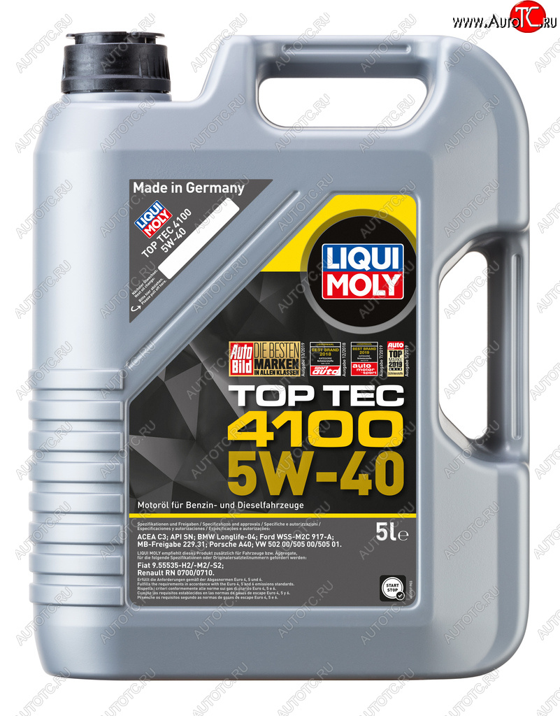 Масло моторное TOP TEC 4100 5W40 синт.5л LIQUI MOLY 9511