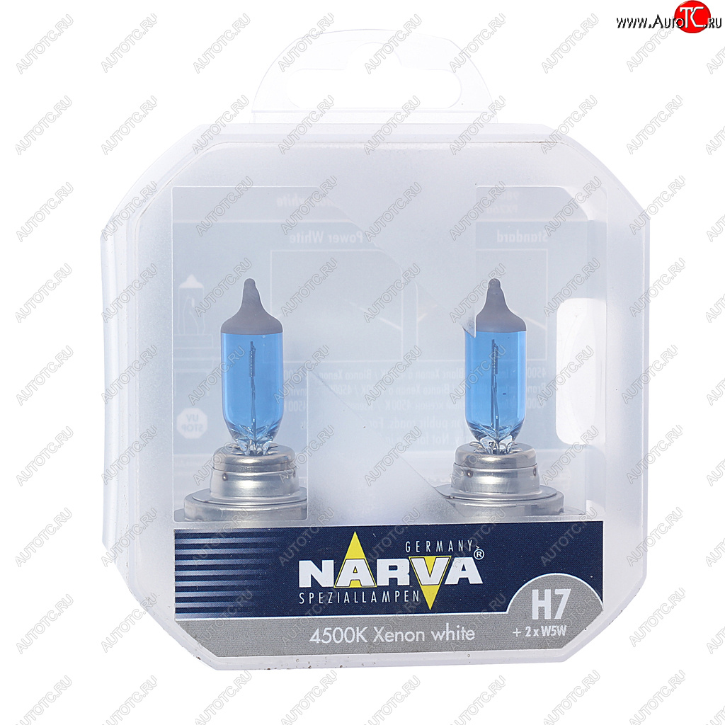 Лампа набор 12V H7 85W + W5WT105 PX26d бокс (2шт.+2шт.) Range Power White NARVA 980162100