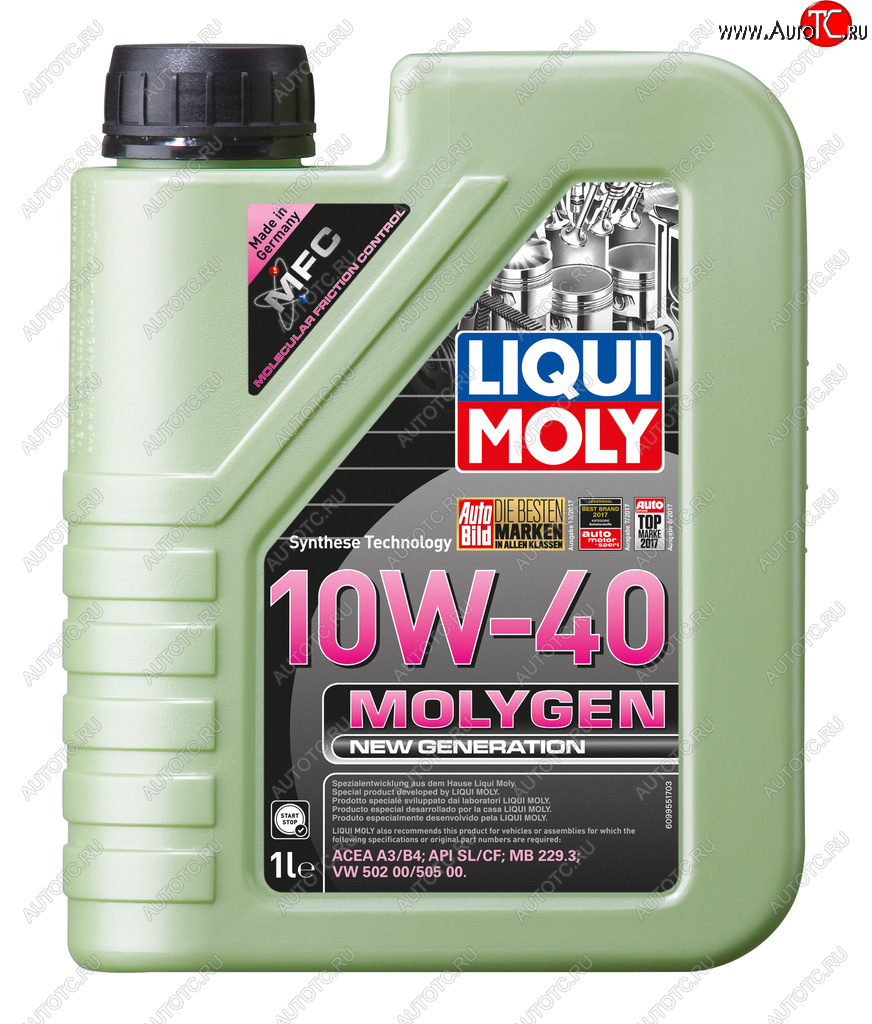 Масло моторное MOLYGEN NEW GENERATION 10W40 синт.1л LIQUI MOLY 9955