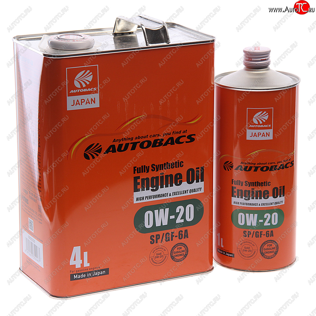 Масло моторное ENGINE OIL 0W20 синт.4л+1л Япония AUTOBACS AUTOBACS a00032230-401 a00032230-401