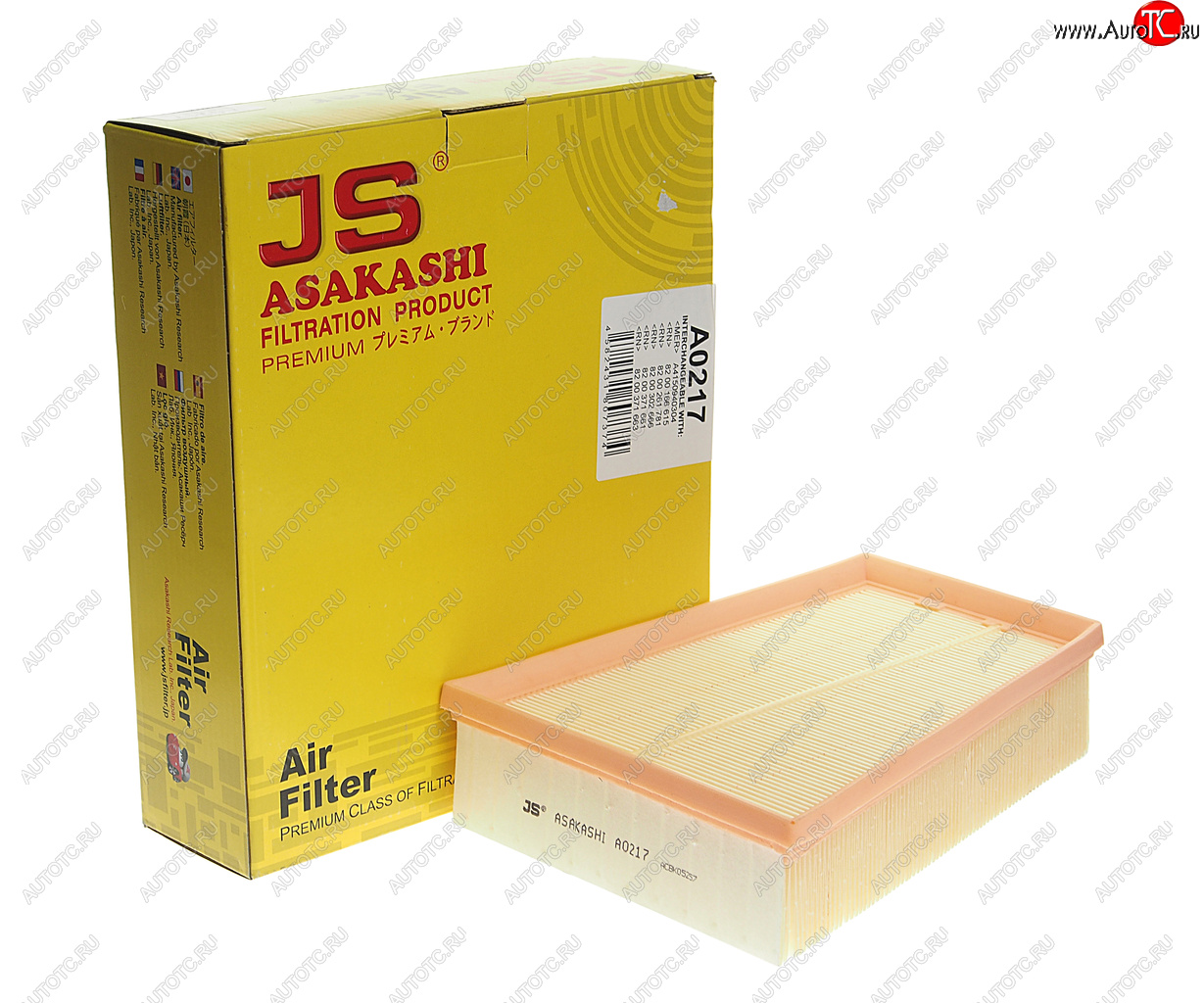 Фильтр воздушный RENAULT Megane 2 (03-),Scenic 2 (03-),Grand Scenic 2 (04-) JS ASAKASHI a0217