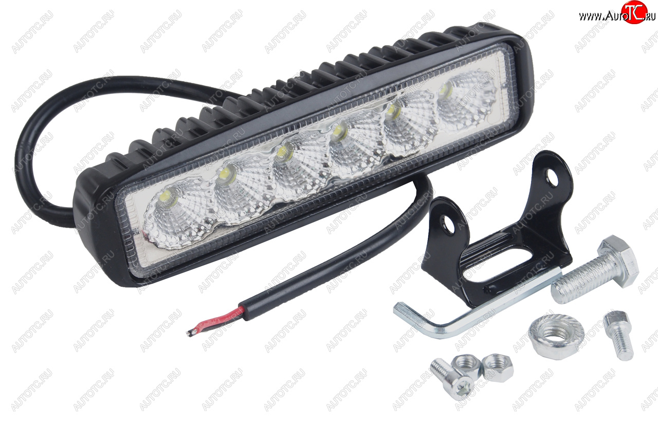 Фара рабочего света 155х70х40мм E-18W 6LED (рассеянный свет) AVTOELECTRICA ae18rt-6led-drl-pc ае