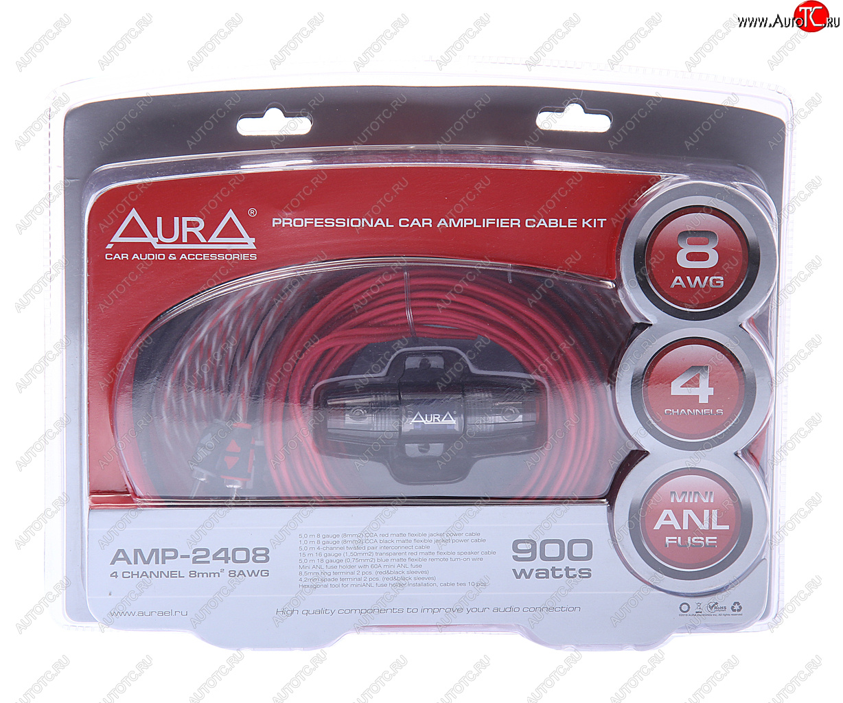 Набор для установки усилителя AURA amp-2408