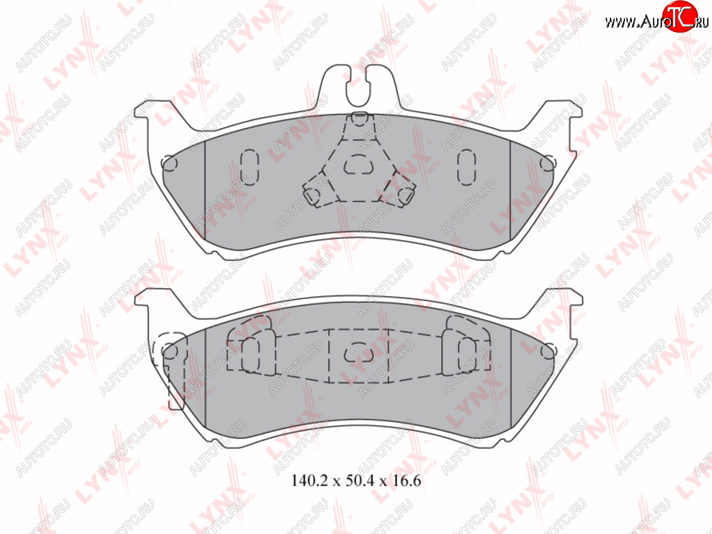 Колодки тормозные MERCEDES ML230,ML430 (W163) задние (4шт.) LYNX bd5328