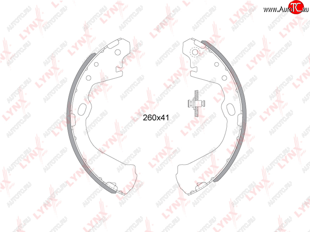 Колодки тормозные NISSAN Largo (93-99) задние барабанные (4шт.) LYNX bs5711