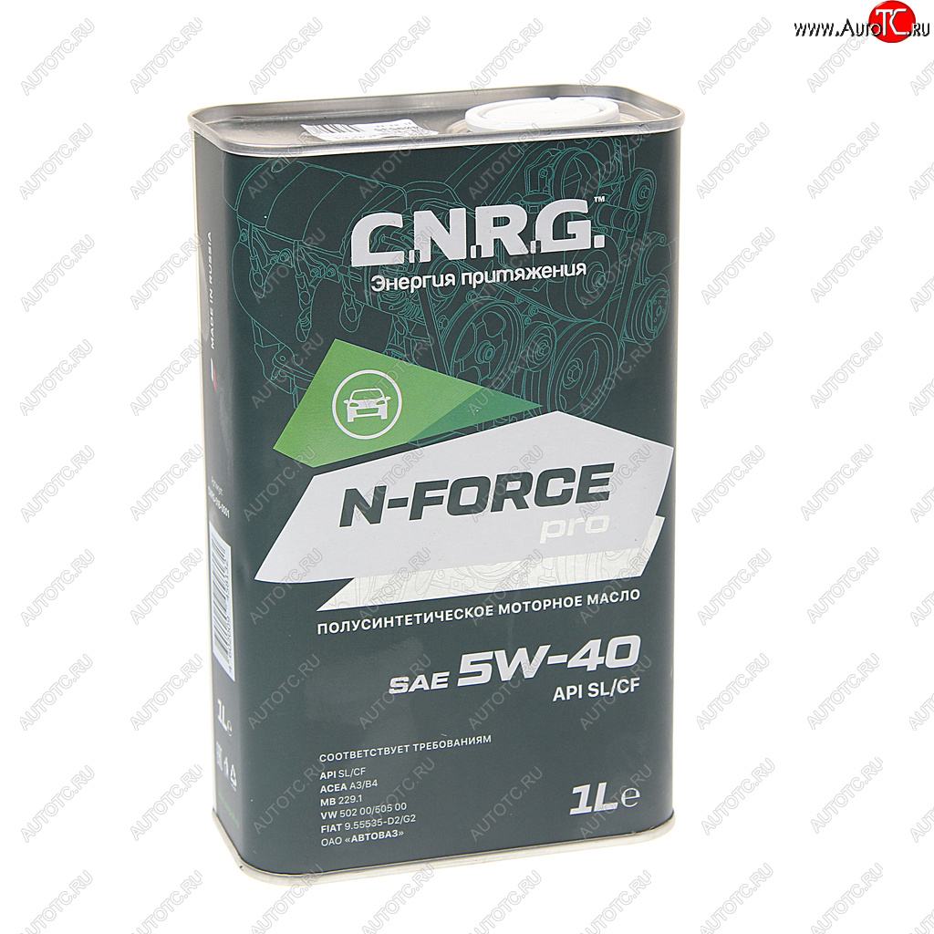 Масло моторное N-Force Pro SLCFA3B4 5W40 псинт.1л CNRG cnrg-016-0001p