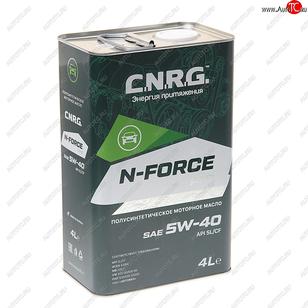 Масло моторное N-Force Pro SLCFA3B4 5W40 псинт.4л CNRG cnrg-016-0004p