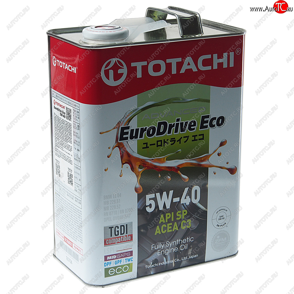 Масло моторное EURODRIVE ECO C3SP 5W40 синт.4л TOTACHI e6704