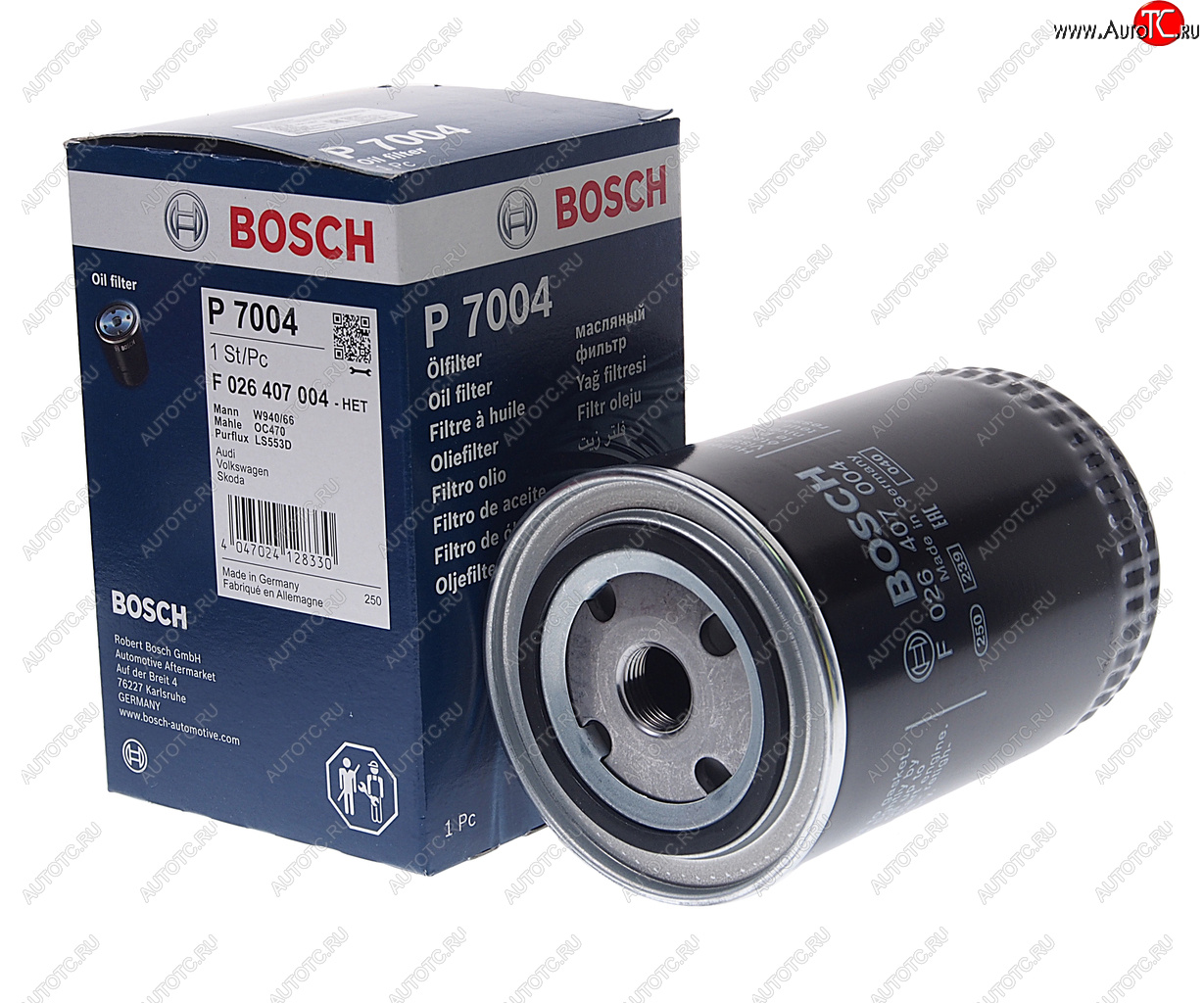 Фильтр масляный VW Passat AUDI A4 (99-05) SKODA Superb (02-08) BOSCH f026407004