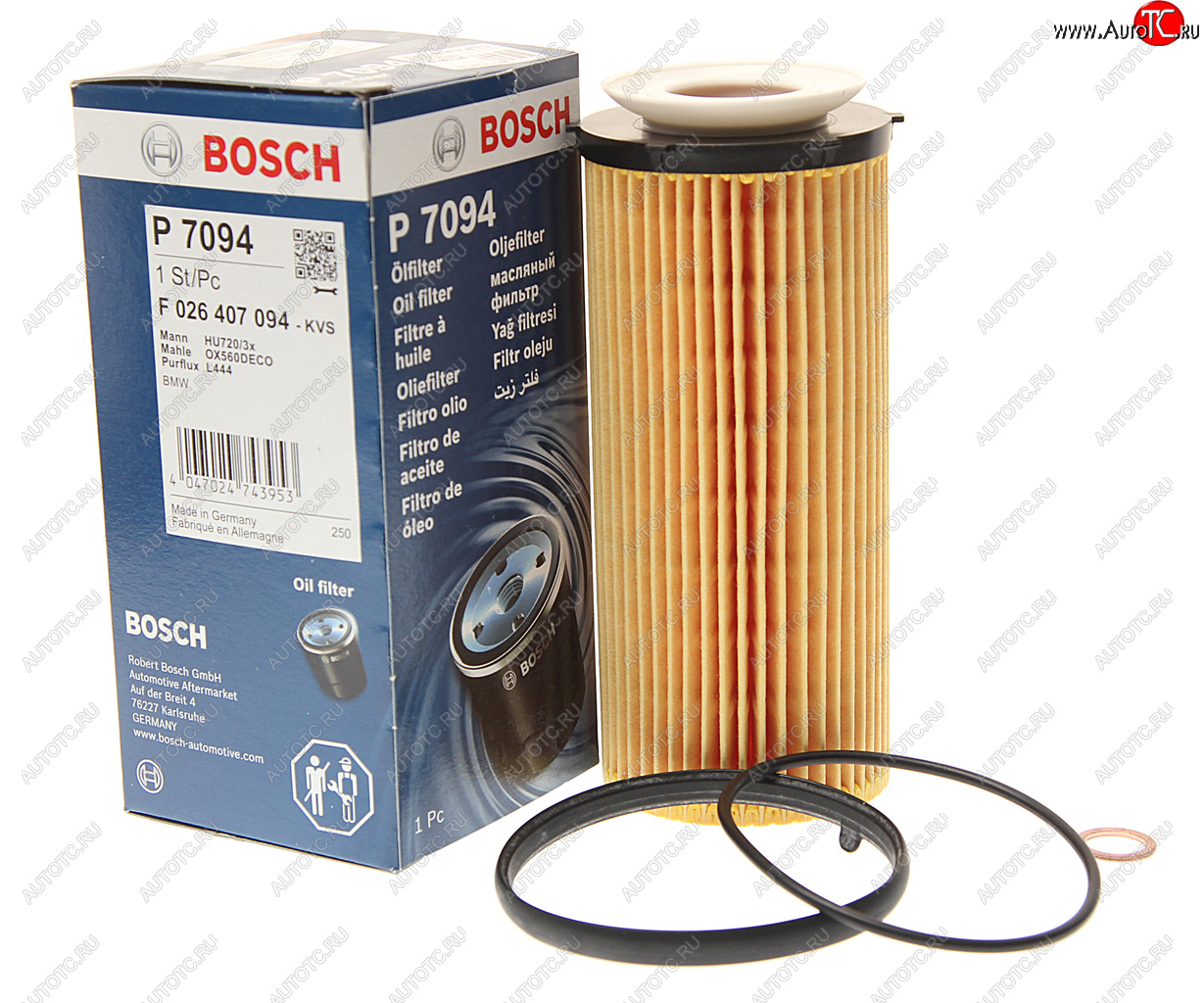 Фильтр масляный BMW 3 (E90),5 (F10),7 (F01),X5 (E70),X6 (E71) BOSCH BOSCH f026407094 f026407094