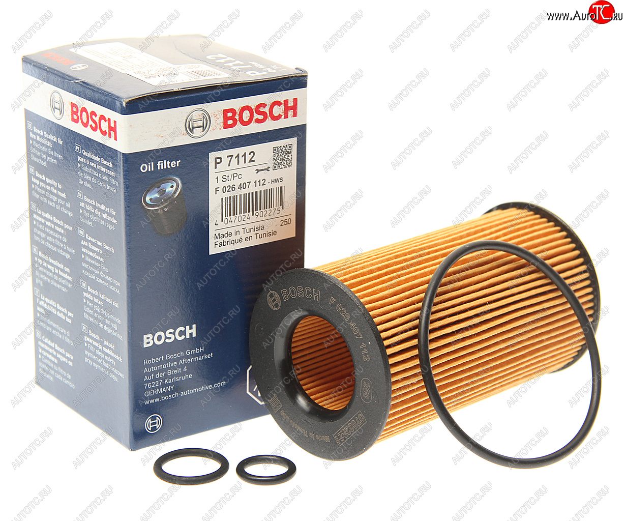 Фильтр масляный MERCEDES C,E,S,ML,G,Sprinter (M112,M113) LAND ROVER Range Rover BOSCH BOSCH f026407112 f026407112