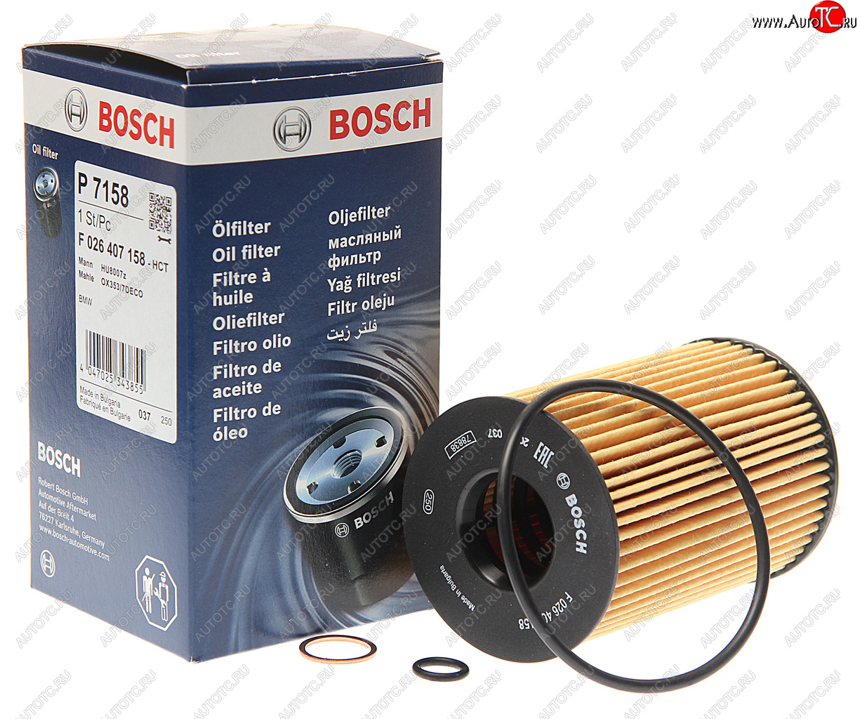 Фильтр масляный BMW 5 (F10),7 (F01-F04),X5 (E70),X6 (E71,E72) (4.5-6.0) BOSCH BOSCH f026407158 f026407158