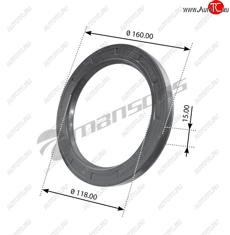 Сальник RENAULT Magnum,Premium,Maxter ступицы задней (120х160х15) MANSONS gr308