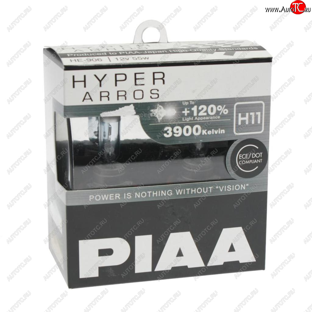 Лампа 12V H11 55W +120% бокс (2шт.) Hyper Arros PIAA PIAA (Пиаа) he-906-h11 he-906-h11