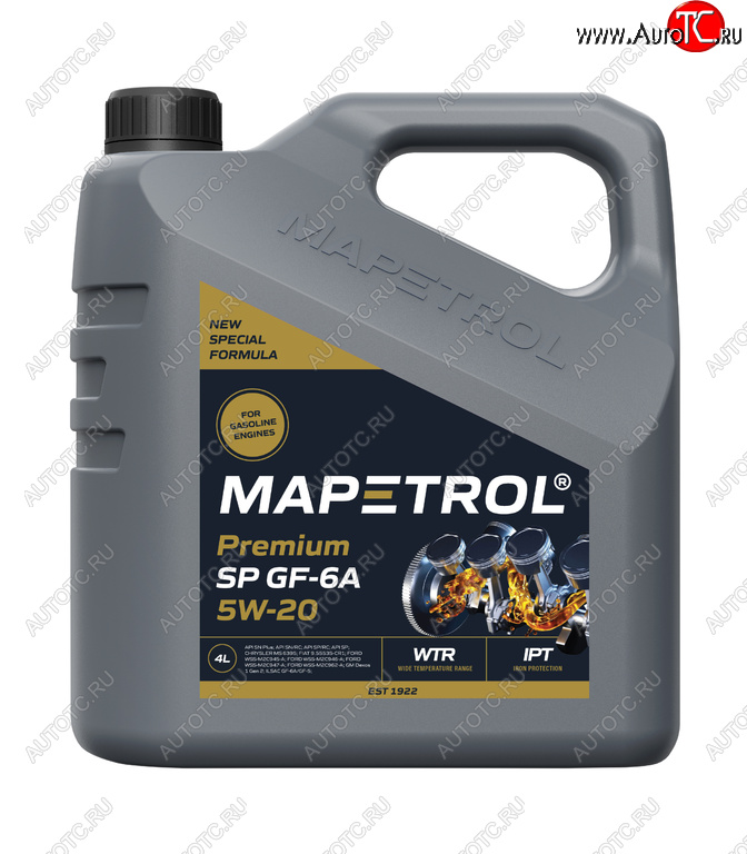 Масло моторное PREMIUM SP GF-6A 5W20 синт.4л MAPETROL map0016