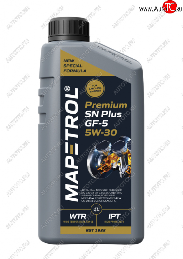 Масло моторное PREMIUM SN PLUS GF-5 5W30 синт.1л MAPETROL map0017