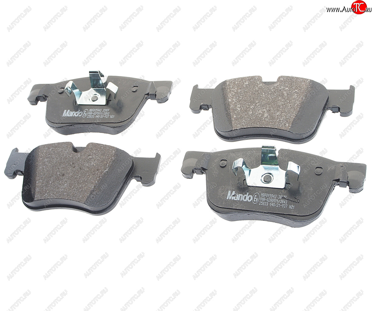 Колодки тормозные PEUGEOT 308 (13-) CITROEN C4 Picasso (13-) передние (4шт.) MANDO mbf015943