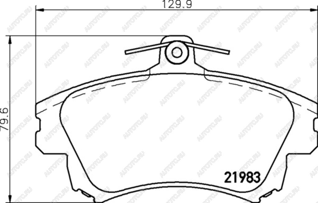 Колодки тормозные MITSUBISHI Carisma (97-) передние (4шт.) MINTEX mdb2767