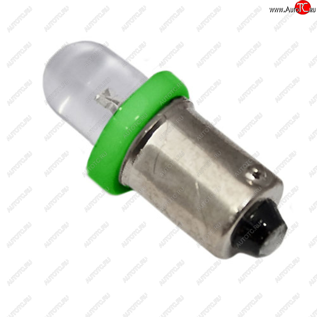 Лампа светодиодная 12V T4W BA9s Round Green MEGA ELECTRIC me-0406g