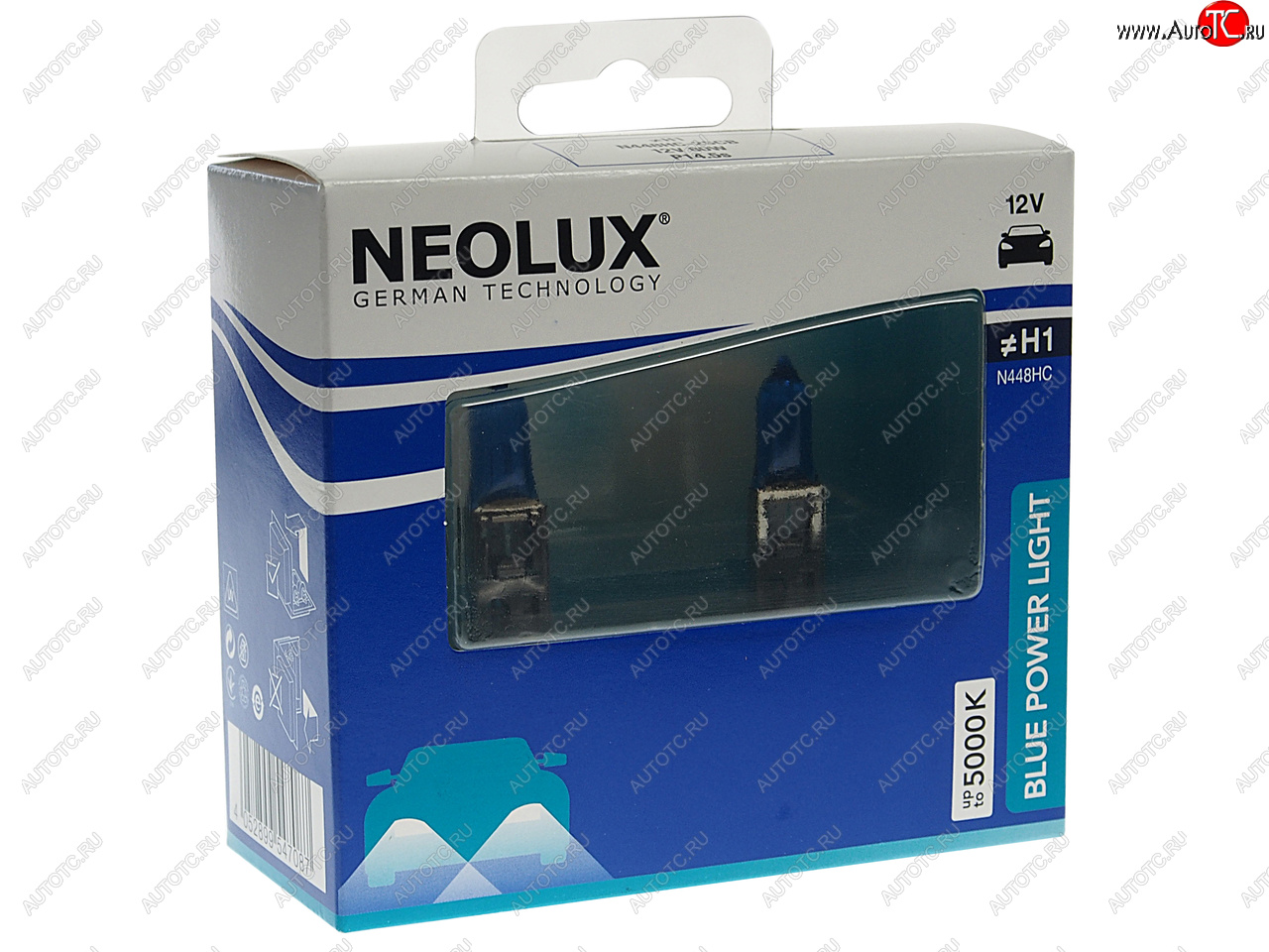 Лампа 12V H1 80W P14.5s 5000К 1550лм бокс (2шт.) Blue Power Light NEOLUX NEOLUX n448hc-2scb n448hc-2scb