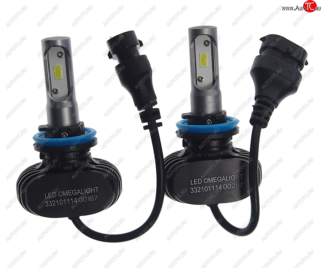 Лампа светодиодная 12V H11 PGJ19-2 2500Lm (2шт.) Ultra OMEGALIGHT olledh11ul-2