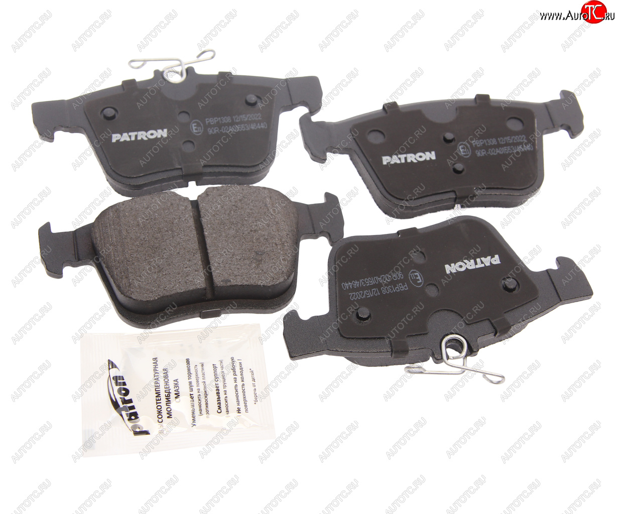 Колодки тормозные VW Golf (17-),Passat (15-) AUDI A3 (17-) SKODA Superb (15-) задние (4шт.) PATRON pbp1308