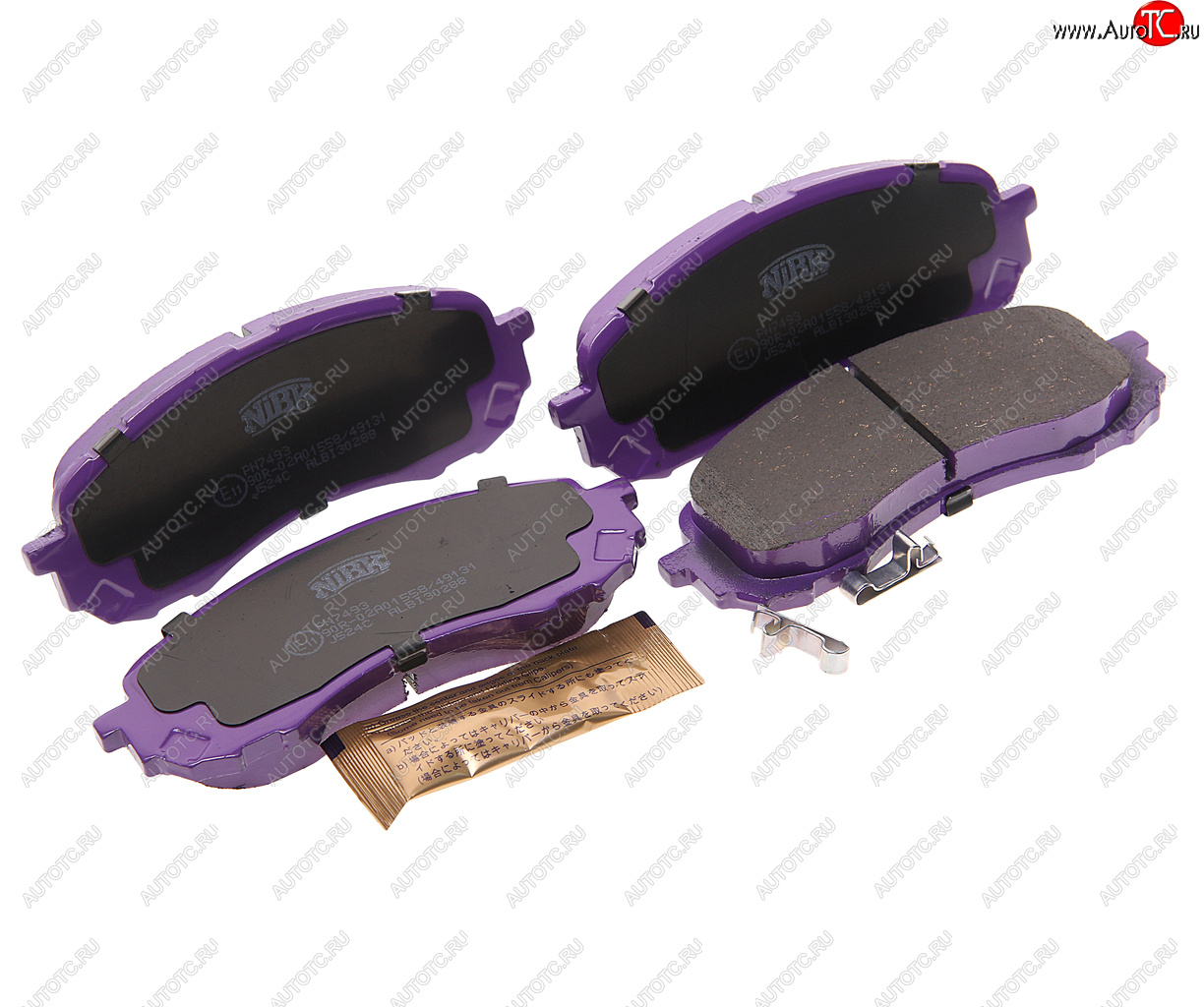 Колодки тормозные SUBARU Impreza (1.52.0) (00-08), Legacy (2.0) (02-08) передние (4шт.) NIBK pn7493