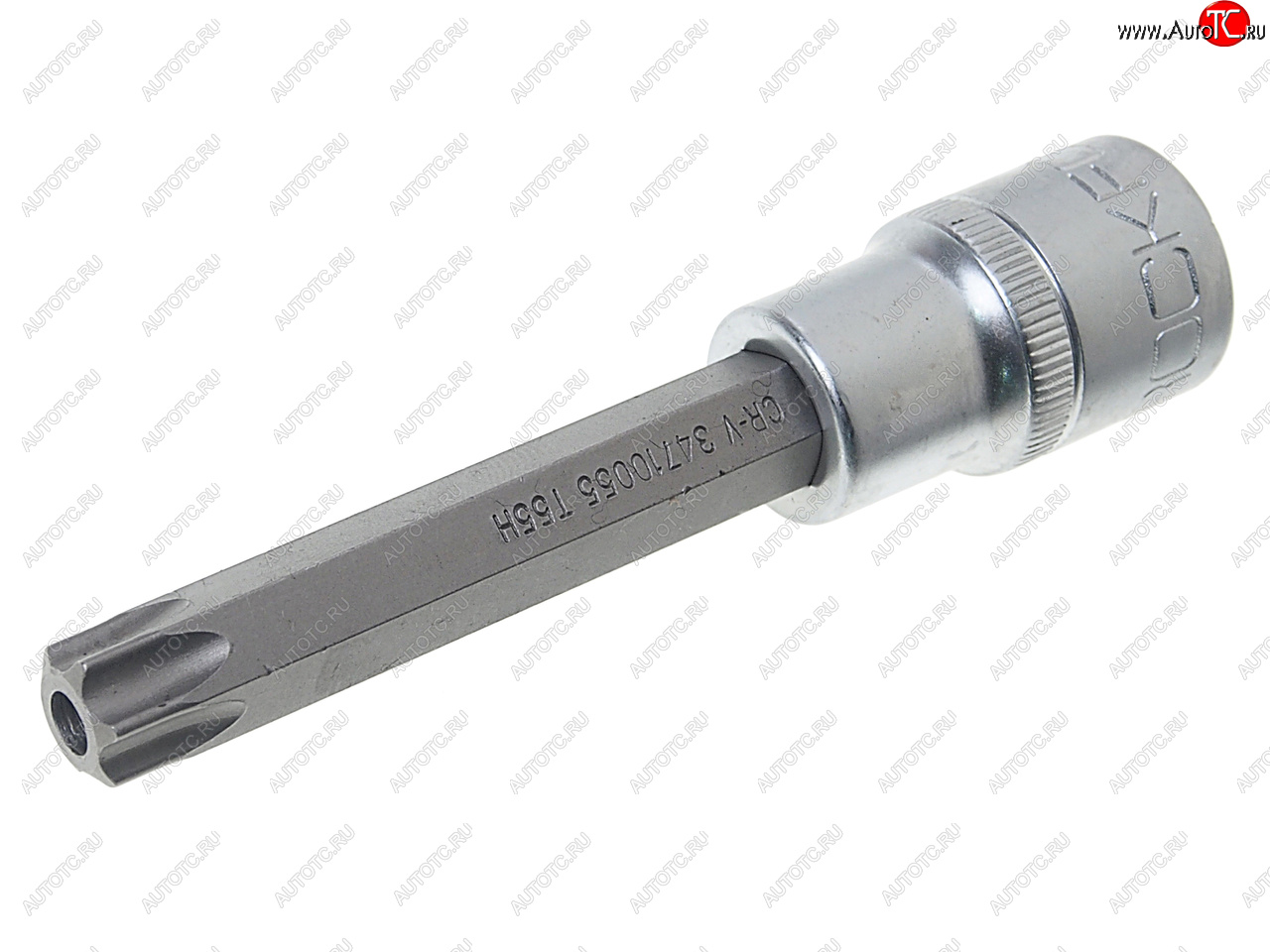 Бита-головка 12 TORX T55х100мм с отверстием ROCKFORCE rf-34710055