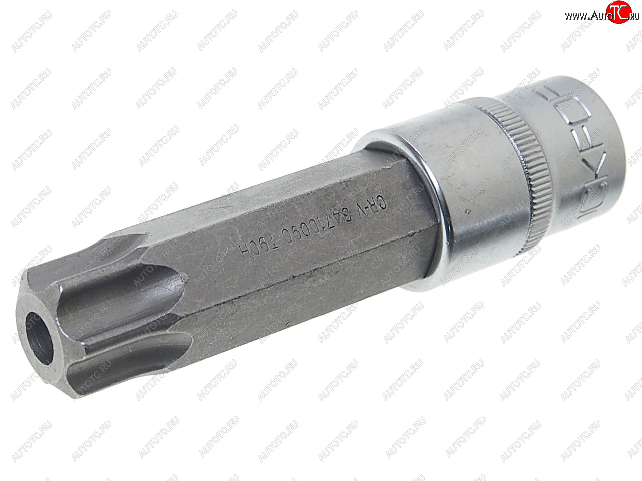 Бита-головка 12 TORX T90х100мм с отверстием ROCKFORCE rf-34710090