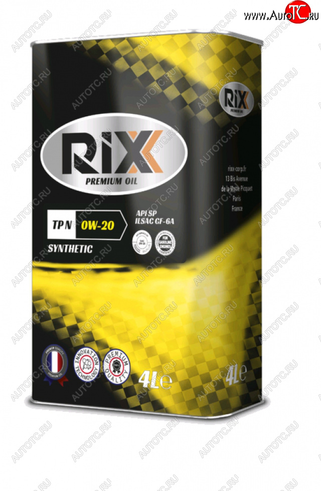 Масло моторное TP N SP 0W20 синт.4л RIXX RIXX rx0002tpn rx0002tpn