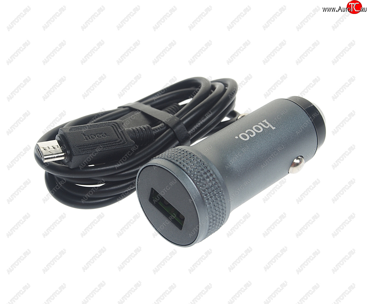 Устройство зарядное в прикуриватель 1USB 12V HOCO z49a grey