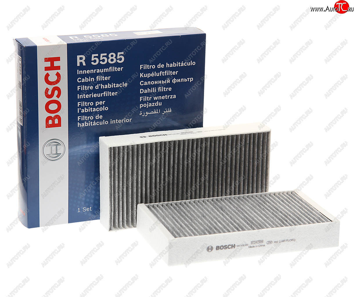 Фильтр воздушный салона MERCEDES ML (W164),GL (X164),R (W251) угольный BOSCH BOSCH 1987435585 1987435585